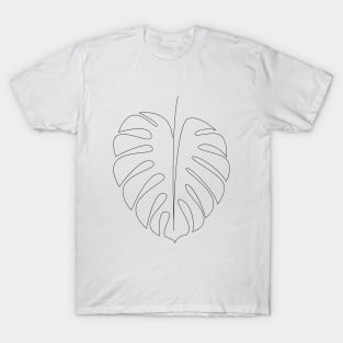 Monstera - single line art T-Shirt